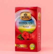ROYAL HERBS HIBISCUS 25 Bags, Reduce Weight/ Lower Blood Pressure, Relaxes, Reduces Inflammation & Fights Infections